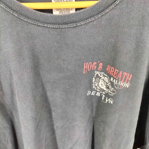 コンフォートカラーズ COMFORT COLORS インド製 HOGS BREATH 袖プリント ロンT メンズ XL