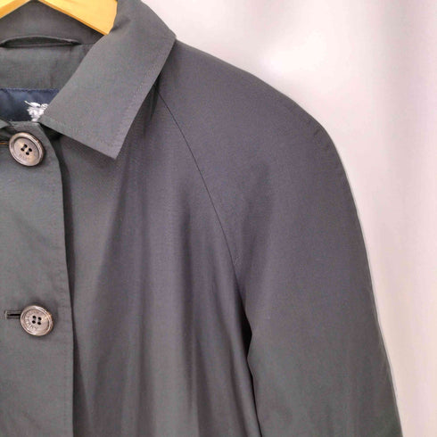 バーバリーロンドン BURBERRY LONDON シルク混 ポリ スプリングコート レディース FR:36