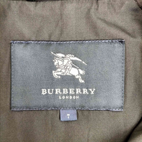 バーバリーロンドン BURBERRY LONDON シルク混 ポリ スプリングコート レディース FR:36
