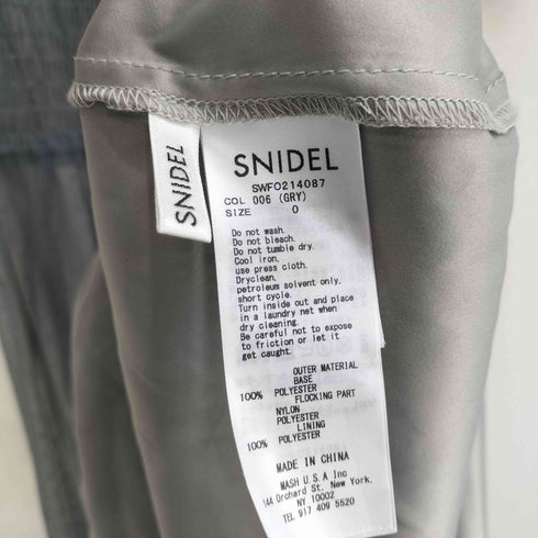 スナイデル snidel ドットチュールドレス レディース JPN:0