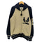 バッドボーイ BADBOY 90-00S ロゴ刻印 レザーパッチ カウチンニット メンズ JPN:L