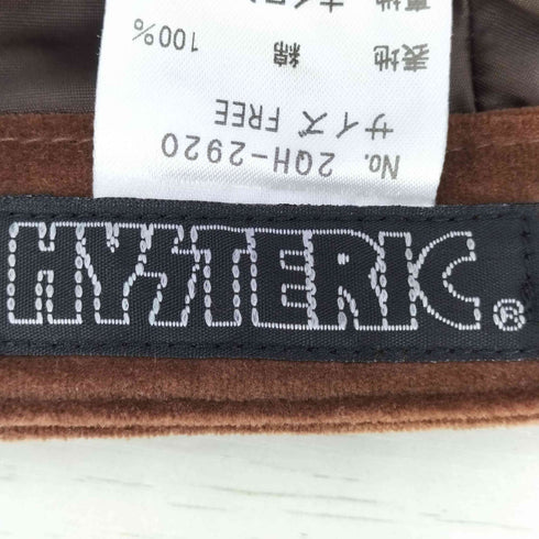 ヒステリックス HYSTERICS ベロアキャップ レディース JPN:XS