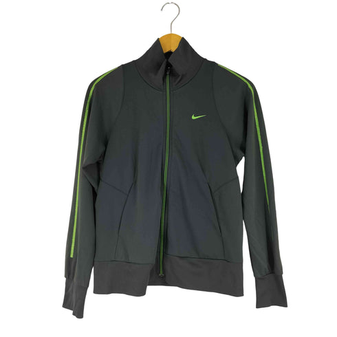 ナイキ NIKE DRI FITブラック ジップアップジャージ レディース import:M