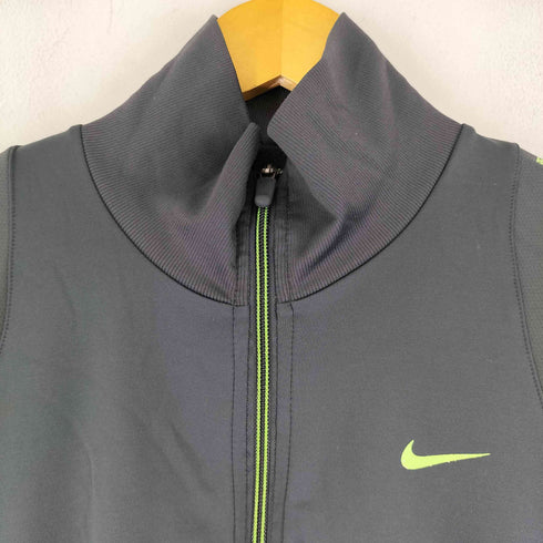 ナイキ NIKE DRI FITブラック ジップアップジャージ レディース import:M