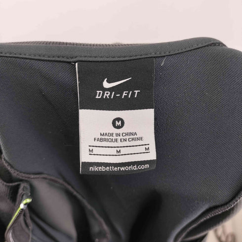ナイキ NIKE DRI FITブラック ジップアップジャージ レディース import:M