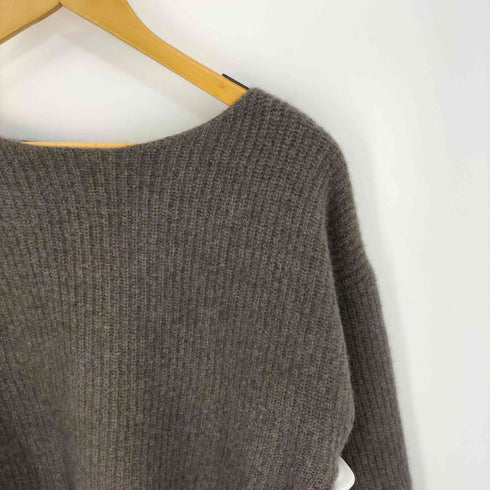 ビューティーアンドユースユナイテッドアローズ BEAUTY & YOUTH UNITED ARROWS 25aw フォックスブレンド ボリュームスリーブ ボートネックニットプルオーバー レディース FREE