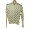 ザラ ZARA セミシースルー ドットプリント ニットトップス レディース import:M
