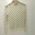 ザラ ZARA セミシースルー ドットプリント ニットトップス レディース import:M