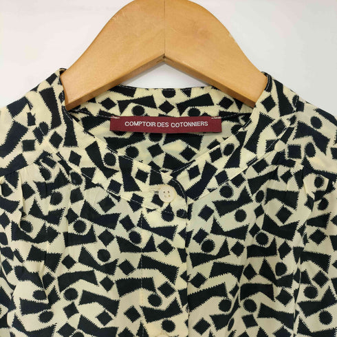 ユニクロ UNIQLO レーヨンスタンドカラーシャツ レディース JPN:M