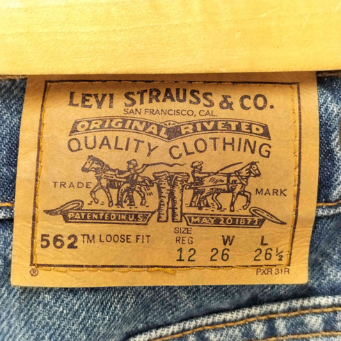 リーバイス Levis 562 LOOSE FIT REGULAR デニムパンツ レディース REG12 W26 L26 1/2