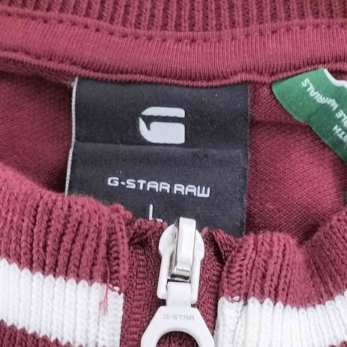ジースターロー G-STAR RAW CERGY ZIP SLIM R T WMN S/S ハーフジップ 半袖シャツ レディース import:L