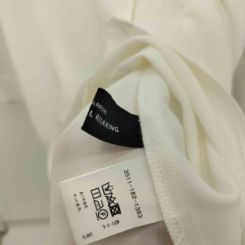 ユナイテッドアローズグリーンレーベルリラクシング UNITED ARROWS green label relaxing スティックボタン Vネック ブラウス レディース