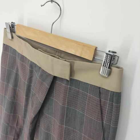 ドゥロワー Drawer チェック柄 ベーシック パンツ レディース
