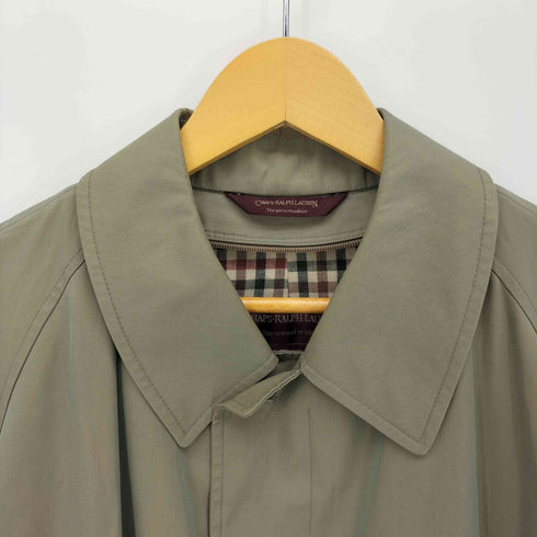 チャップスラルフローレン CHAPS RALPH LAUREN 80S 裏地シェパードチェック 玉虫 比翼 ステンカラーコート メンズ