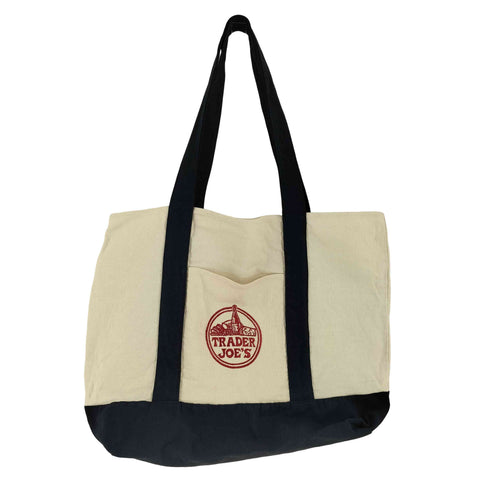 TRADER JOE’S ロゴ刺繍トートバッグ レディース