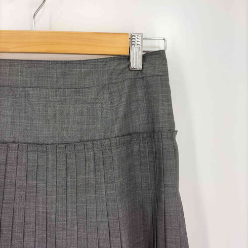 バーバリーロンドン BURBERRY LONDON ウール混 プリーツスカート レディース EUR:36