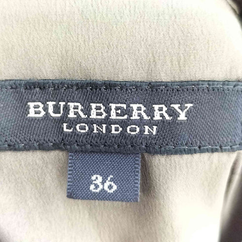 バーバリーロンドン BURBERRY LONDON ウール混 プリーツスカート レディース EUR:36