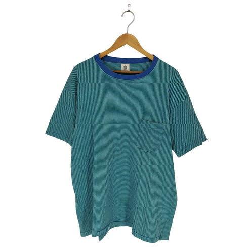 ギャップ Gap 90S USA製 袖裾シングル ボーダー カットソー メンズ import:XL