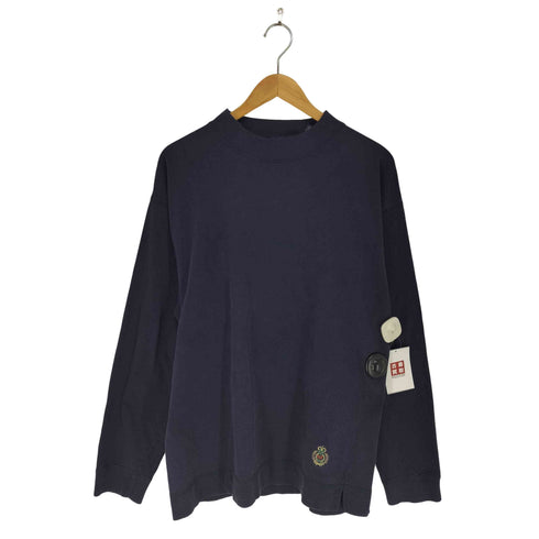 ギャップ Gap 90S エンブレム刺繍 モックネック スウェット トレーナー メンズ import:M
