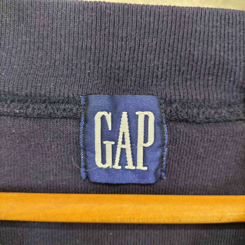 ギャップ Gap 90S エンブレム刺繍 モックネック スウェット トレーナー メンズ import:M