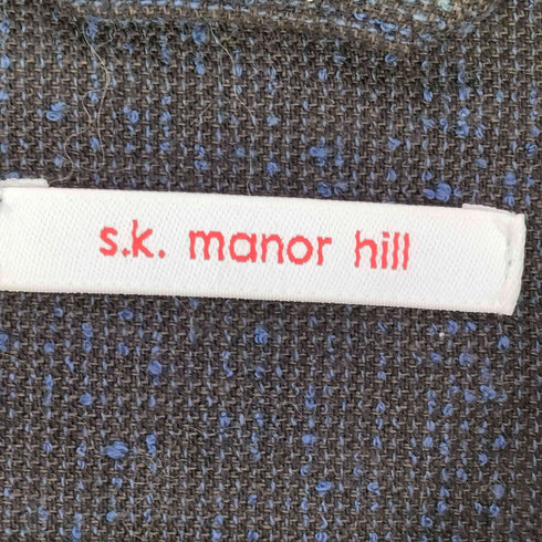 s.k manor hill ツイード 3ポケット ダブルジップ ジャケット メンズ import:S