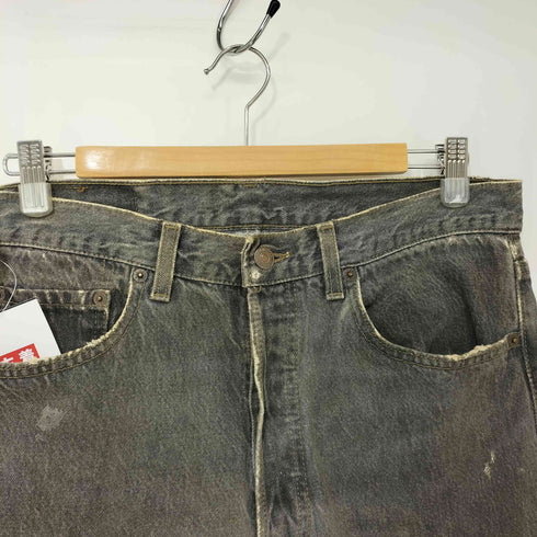 リーバイス Levis 501 90s USA製 ボタン裏546刻印 先染め ブラックデニム パンツ メンズ W32 L30