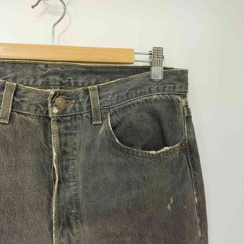 リーバイス Levis 501 90s USA製 ボタン裏546刻印 先染め ブラックデニム パンツ メンズ W32 L30