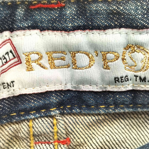RED PEPPER フレア ダメージ デニム パンツ Y2K レディース W27