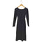 アリシアスタン ALEXIA STAM Back Adjuster Long Sleeve Rib Dress レディース JPN:M