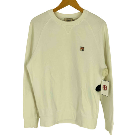 メゾンキツネ MAISON KITSUNE FOX HEAD PATCH CLASSIC SWEATSHIRT フォックスヘッド パッチ ワンポイント スウェットシャツ メンズ JPN:M