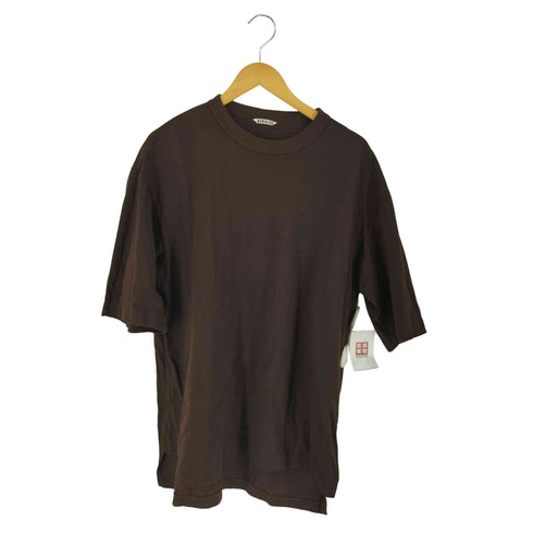 オーラリー AURALEE SUPER FINE COTTON SALT SHRINK PIQUE BIG TEE メンズ 5