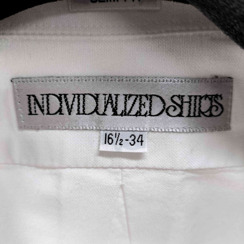 インディヴィジュアライズドシャツ individualized shirts individualized USA製 スリムフィット ボタンダウン ドレスシャツ メンズ 16½-34