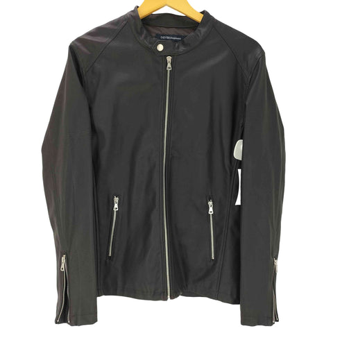 ネバーアクイース NEVER Acquiesce フェイクレザー シングル ライダース ジャケット メンズ JPN:L