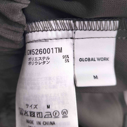 グローバルワーク GLOBAL WORK ウツクシルエット Wクロス イージー ストレート パンツ レディース FREE