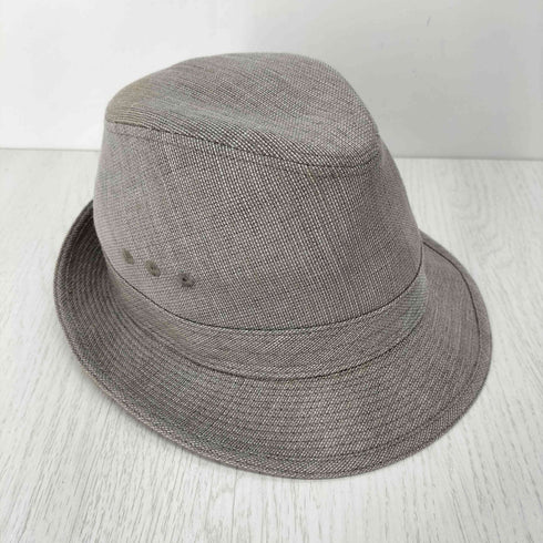 ボルサリーノ Borsalino リネン混 ハット 裏地メッシュ レディース 56cm