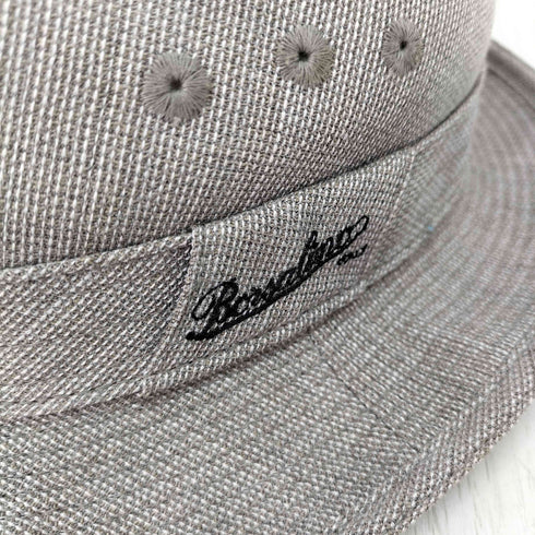 ボルサリーノ Borsalino リネン混 ハット 裏地メッシュ レディース 56cm