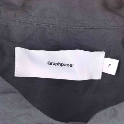 グラフペーパー Graphpaper Broad L/S Oversized Band Collar Shirt メンズ FREE