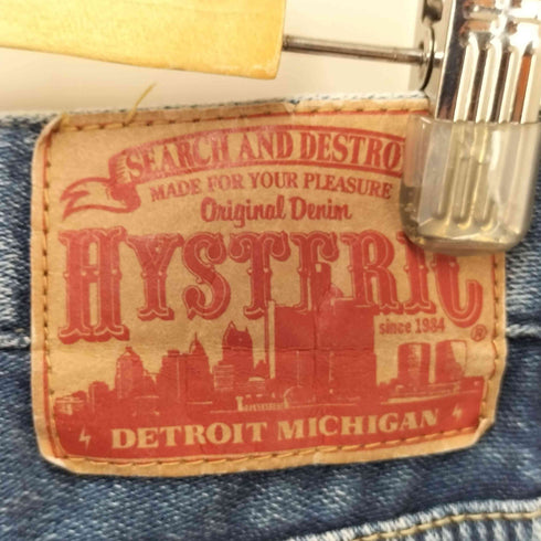 ヒステリックグラマー HYSTERIC GLAMOUR スタッズ付きデニムスウェットパンツ メンズ 28