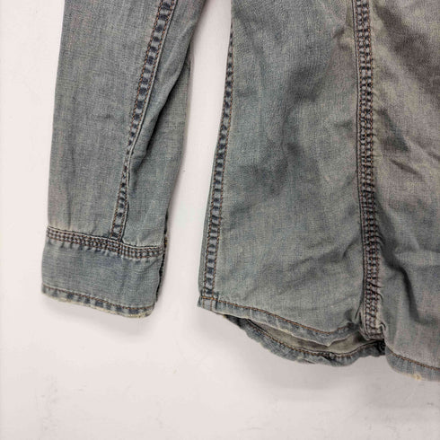 ゴア goa GENUINE VINTAGE GOA ダメージ加工 デニムシャツ レディース
