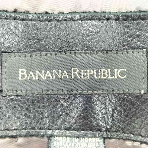 バナナリパブリック BANANA REPUBLIC 韓国製 レザーブルゾン メンズ import:S