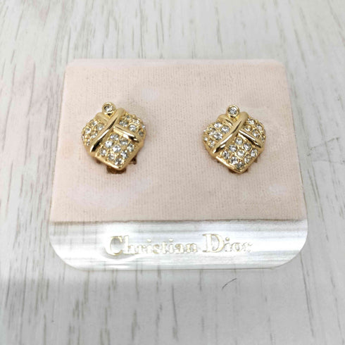 クリスチャンディオール Christian Dior ラインストーン イヤリング レディース