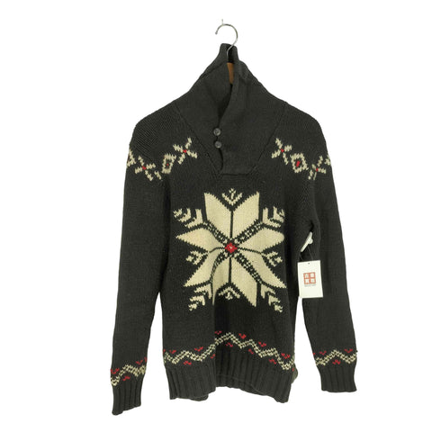 ポロバイラルフローレン Polo by RALPH LAUREN コットンカシミヤ ノルディック柄 ショールカラーニット メンズ import:XS