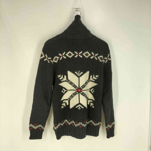 ポロバイラルフローレン Polo by RALPH LAUREN コットンカシミヤ ノルディック柄 ショールカラーニット メンズ import:XS