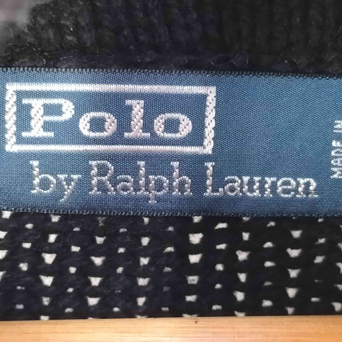 ポロバイラルフローレン Polo by RALPH LAUREN コットンカシミヤ ノルディック柄 ショールカラーニット メンズ import:XS
