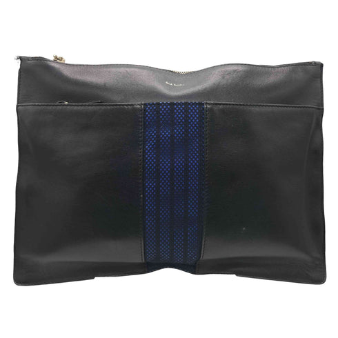 ポールスミス Paul Smith メッシュ 切り替え レザー クラッチ バッグ メンズ