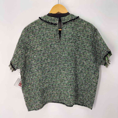 ザラ ZARA ツイード フリンジ カットソー レディース import:XS