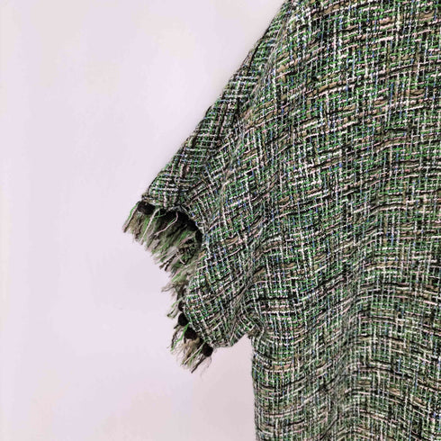 ザラ ZARA ツイード フリンジ カットソー レディース import:XS