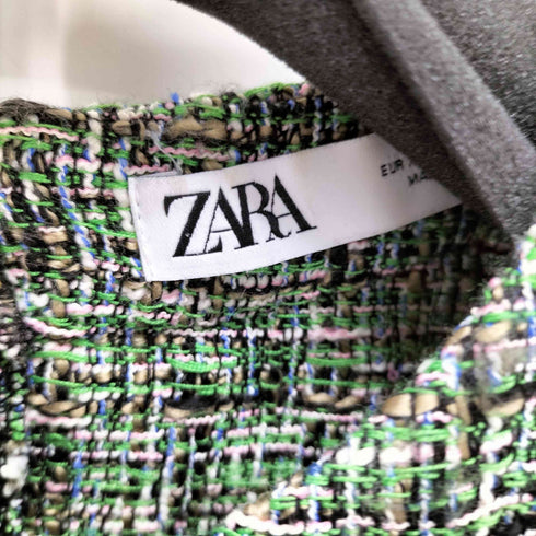 ザラ ZARA ツイード フリンジ カットソー レディース import:XS