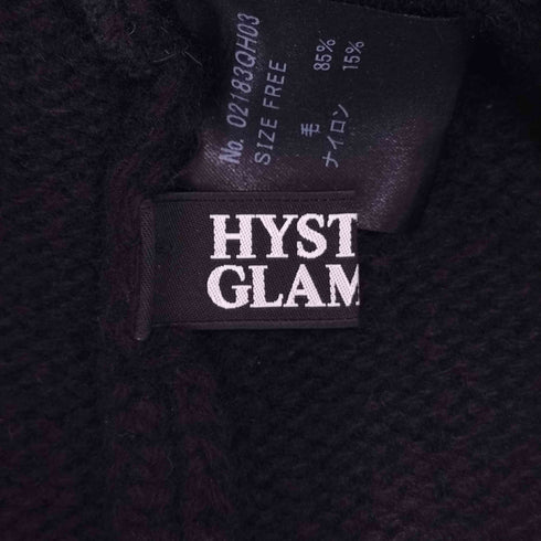 ヒステリックグラマー HYSTERIC GLAMOUR 缶バッチ付 ニットキャップ TILT メンズ FREE