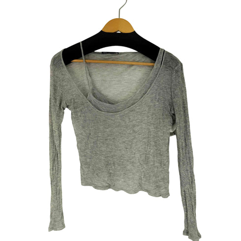 ザラ ZARA ダブルレイヤードデザイン トップス レディース import:S